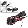 thumbnail image 3 of Light Switch And Harness, Car Switch Wiring Harness Kit 9-16V Input 14AWG Core ABS Plastic Secure 6000K  For Auto, 3 of 8