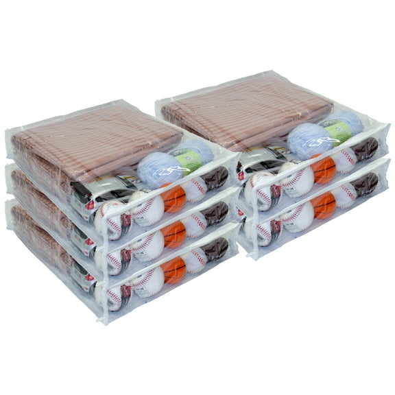 5-Pack Heavy Duty Vinyl Zippered Closet Storage Bags (Clear) (15" x 18" x 3") for Blankets, Comforters, Bedding Sets and Much More! 3.5 Gallon