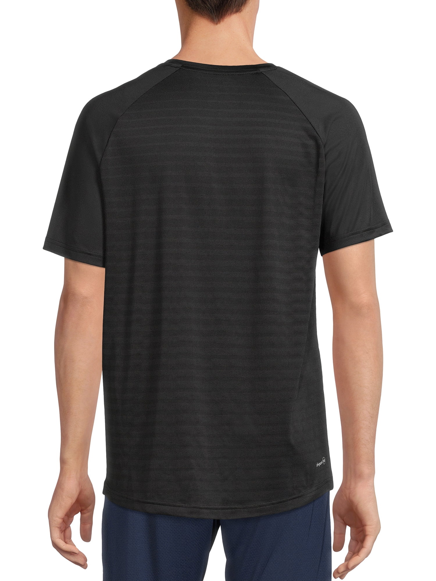 Russell Men's and Big Men's Active Asymmetrical Striped T-Shirt, up to Size 5XL