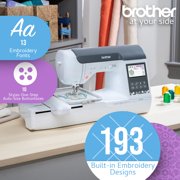 Brother SE2000 Computerized Sewing and Embroidery Machine with Built-In Designs LCD Display and Magnetic Hoop (2 Items)