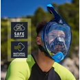 thumbnail image 4 of Máscara de snorkel integral Cressi Bali negro/amarillo talla S/M, 4 of 7