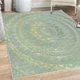 thumbnail image 1 of Mandala Decorative Rug, Circle Universe and Cosmos Esoteric Oriental Flower Pattern of Image Print, Quality Carpet for Bedroom Dorm and Living Room, 6 Sizes, Dark Sea, by Ambesonne, 1 of 4
