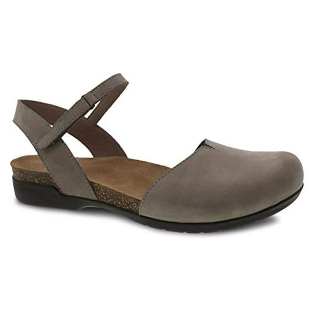 Dansko Women s Rowan Taupe Milled Closed Toe Sandals 8.5 9 M US