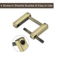 thumbnail image 4 of Monedero Correa Anillos Unique Bargains 4uds 25mm Metal Atornillable Grillete Reemplazo Hebillas para Cuero Bolsa Artesanía Bricolaje Accesorios Bronce, 4 of 5