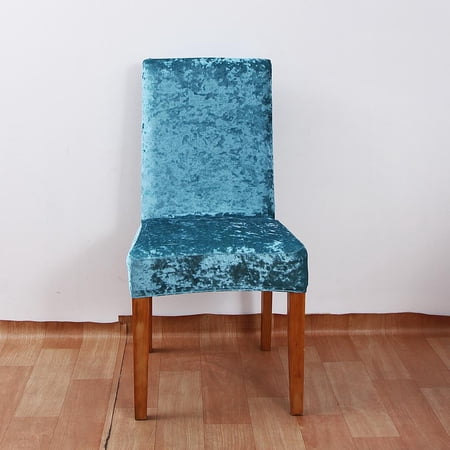 High Velvet Dining Cover Wrinkle Resistance Soft Thick Covers for Dining Slipcover Protectors Velvet Fabric Washable Green