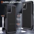thumbnail image 2 of Nalacover Samsung Galaxy A12 5G Case, Heavy Duty 3 in 1 Rugged Shockproof Rugged Silicone Hybrid Hard PC Soft TPU Bumper Camera Raised Drop Protective Girls Women Boy Men Phone Covers, Gray, 2 of 8