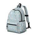thumbnail image 2 of Unicorn and Heart Blue Pattern Cute School Backpack with Padded Back and Adjustable Shoulder Straps 13.4"x11"x4.7", 2 of 5