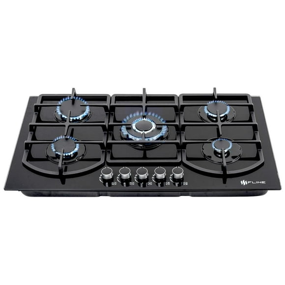 Parrilla de Gas empotrable Fline Oporto 5 Vidrio templado 90 cm Oporto 5