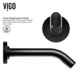 thumbnail image 5 of VIGO Olus Single Handle Wall Mount Bathroom Faucet in Matte Black, 5 of 10