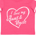thumbnail image 4 of Inktastic I Love My Aunt and Uncle in White Chalk Heart Boys or Girls Toddler T-Shirt, 4 of 5
