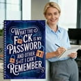 thumbnail image 6 of Funny Password Notebook - What The F**k My Password & Forgotten Stuff Journal - Alphabetical Tabs A-Z for Website, E-mail, Username, Password, Date of Last Password, 6 of 6