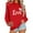 #105-Red, variant on Craaazy Valentines Shirt for Women Cute Love Heart Printed Long Sleeve Crewneck Loose Sweatshirt Gifts