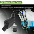 thumbnail image 6 of Unique Bargains Windshield Washer Pump with Grommet for for Genesis GV70 2022-2023  Front Washer Fluid Pump Windshield Wiper pump No.98510M4000 Black,White 1 Set, 6 of 7