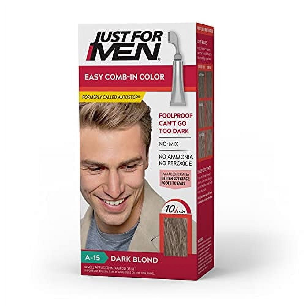 Tinte para el cabello solo para hombres, fácil de peinar, color rubio