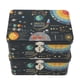 thumbnail image 1 of Contenedores De Latas De 2 Piezas, Caja De Almacenamiento Rectangular De Hojalata, Caja De Lata Rectangular Impermeable De Dibujos Animados De Infografía Universal Con Llaves De Bloqueo Para Oficina F, 1 of 5