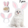 thumbnail image 2 of 2PCS Cat Rabbit Hat Decorative Cute Funny Dog Rabbit Ear Hat Kitten Bunny Hat, 2 of 10