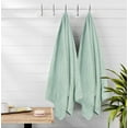 thumbnail image 6 of MALLONI HOME 100% Premium Cotton 2 Pack Oversized Bath Towel Set 28x55 inches, Large Bath Towels, Ultra Absorbant Compact Quickdry & Lightweight Towel, Ideal for Gym Travel Camp Pool - Sea Green, 6 of 7