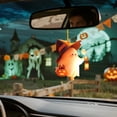 thumbnail image 6 of CozeLy Ghost Halloween Decor Plush Car Mirror Hanging Accessories Cute Halloween Bag Charm Fall Car Decor Rearview Accent for Home and Vehicle, 6 of 8