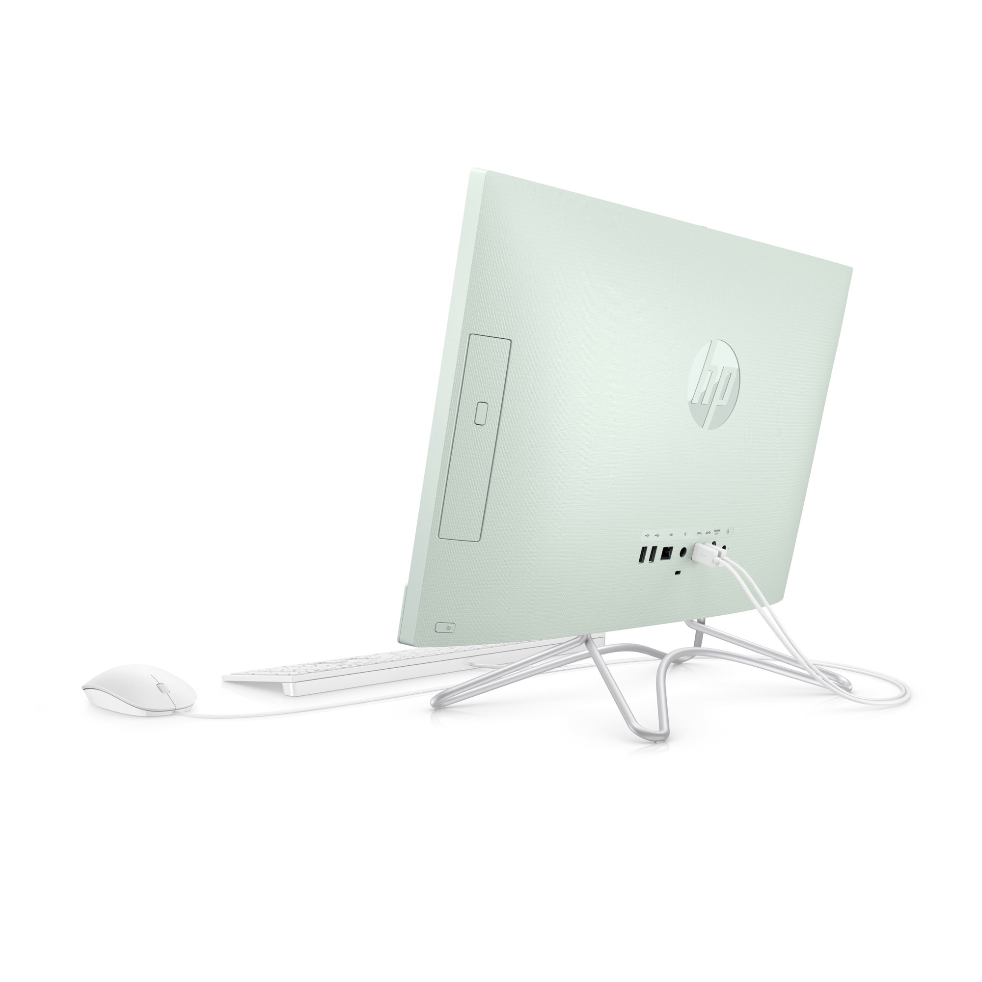 HP 22-c0073w All-in-One, 22" Display, Intel Celeron G4900T 2.9 GHz, 4GB RAM, 1TB HDD, Mint Color - image 4 of 5