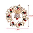 thumbnail image 4 of Broche de decoración navideña Xihbxyly campanas y ciervos, 4 of 4