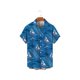thumbnail image 3 of Camisas De Franela Para Hombre Camisa corta de verano con bolsillo de seis botones para hombre, camisa informal con estampado 3D para hombre (B, M), 3 of 4