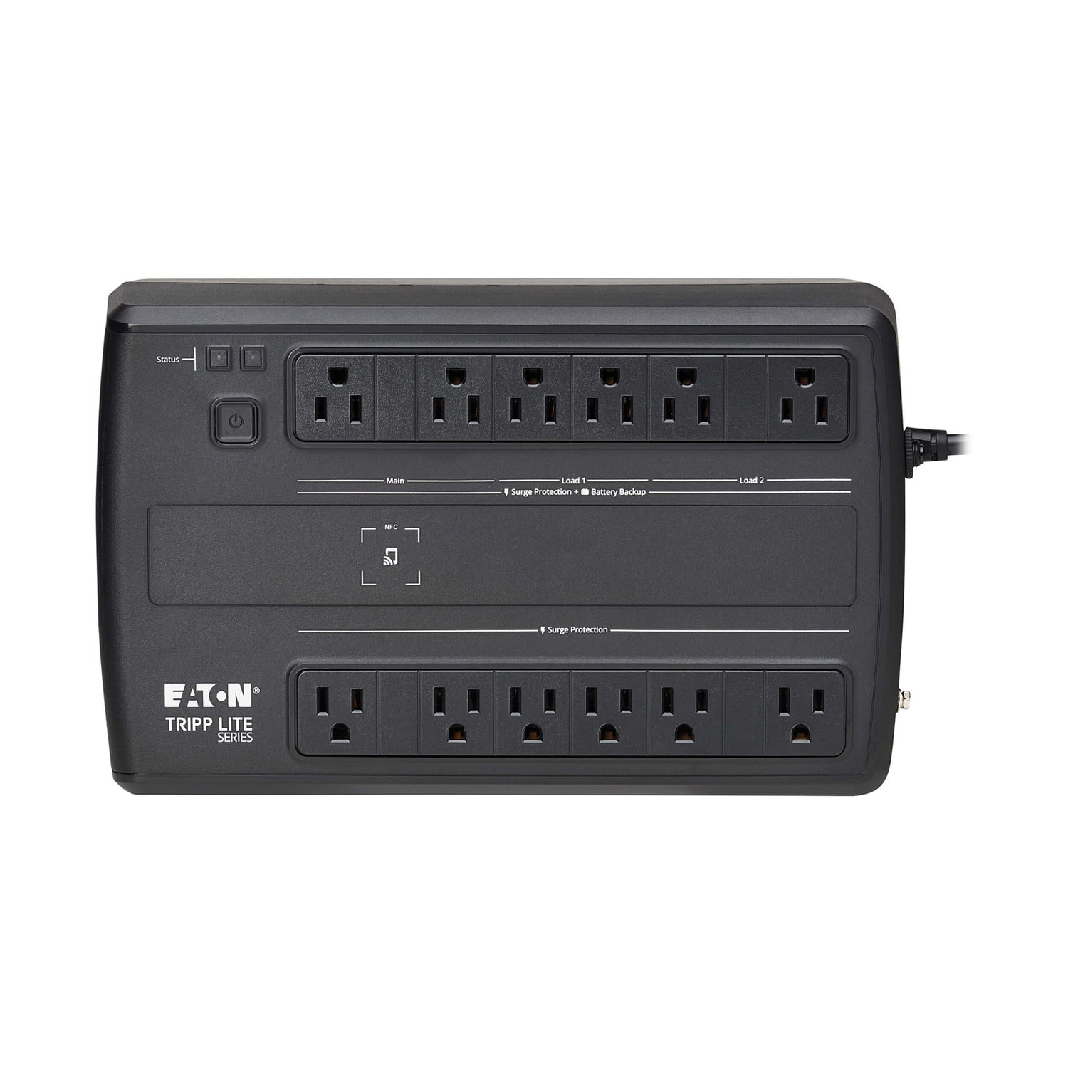 Tripp Lite by Eaton 450-Watt Line-Interactive Cloud-Connected Desktop UPS with Remote Monitoring, 12 Outlets, 5-Ft. Cord, AVR750UNC