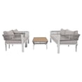 thumbnail image 3 of Yesfashion 4 Piece Patio Furniture Sets, Outdoor Furniture With Coffee Table, 2 Chairs, Loveseat, 4 Cushions And Pillows, Woven Rope Conversation Set for Porch Backyard, 3 of 9