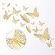 thumbnail image 4 of Calcomanía de pared con diseño de mariposa, 48 piezas, arte 3D dorado, decoración mural extraíble, decoración de vuelo para niños, dormitorio, hogar, fiesta, guardería, aula, decoración de oficinas Fason WMSS-152, 4 of 7