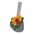 thumbnail image 3 of Northlight 7" Sunflower and Ladybug Rock Garden Rain Gauge, 3 of 5