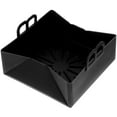 thumbnail image 2 of Shisuyan Air Fryer Tray Replacement Silicone Liner Non Stick Black 1Set, 2 of 9