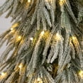 thumbnail image 4 of Nearly Natural 4ft. Flocked Down Swept Artificial Christmas Tree with 110 LED Lights, 4 of 9