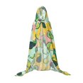 thumbnail image 7 of Honeii Avocado Print Poncho Cape, Cloak Coat, Snuggly Hooded Wearable Blanket, Hooded Cape For Teenagers,Halloween Costumes-Small, 7 of 7