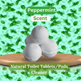 thumbnail image 5 of Roses Natural Natural Toilet Bowl Cleaner Tablets/Pods, Peppermint, 8 count, 5 of 6