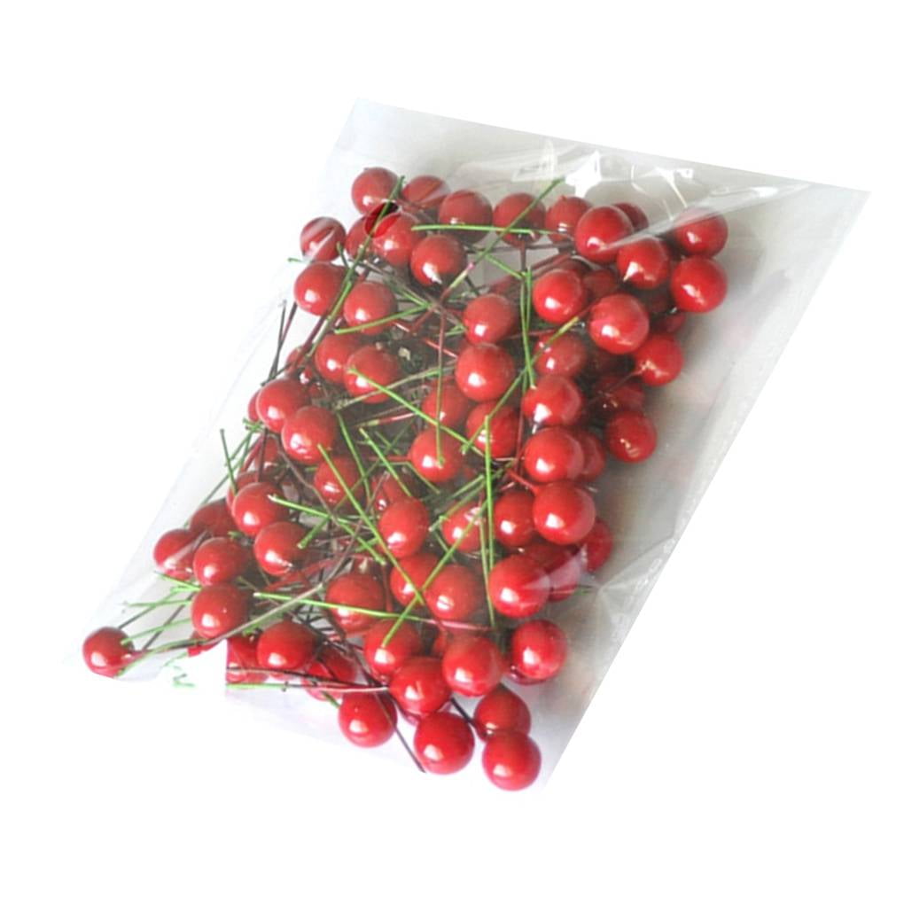 BESPORTBLE 100pcs 12mm Artificial Holly Berry Picks - Christmas DIY Decor For Trees, Wreaths & Crafts - View #10
