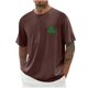 thumbnail image 1 of Camiseta de Culturismo de los Hombres, Hombros Que Caen Impresión Motion Graphic Top para Deporte Y Desgaste Casual, Stretch Fitness Tee, Uso de Cuatro Estaciones, 1 of 1