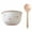 White 1 Bowl and 1 Spoon, variant on Bow Print Color Ceramic Bowl Set Household High Aesthetic Bowl and Spoon Se