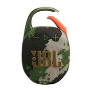 JBL Clip 5 Bluetooth Portable Speaker with Protective Case Bundle, Camo, JBLCLIP5SQUADAM_CLIP5-CASE