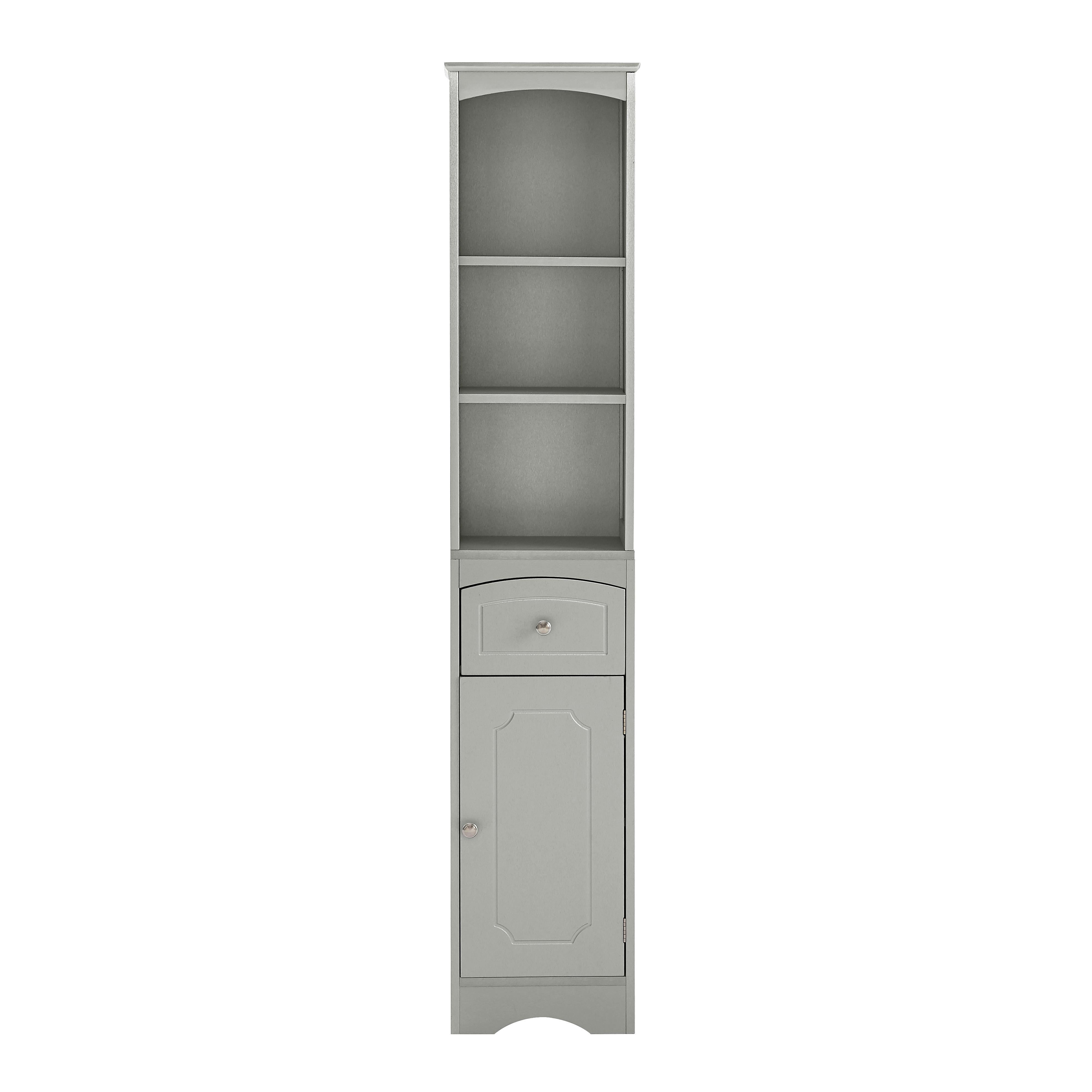 ◆kabotentyan◆ Ktaxon Freestanding Tall Bathroom Storage Cabinet Linen