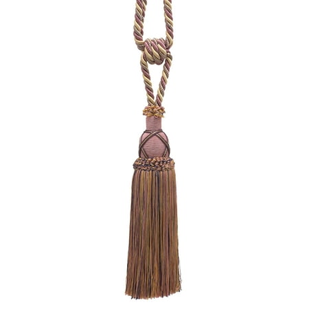 - Beautiful Dusty Rose, Dark Blue, and Light Olive Curtain & Drapery Tassel Tieback / 10