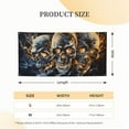 thumbnail image 5 of Pofeuu Fiery Skull Trio Print Colorful Yard Festival Banner Sign Party Outdoor & Indoor Party Decoration Banne Festival Yard Sign-Small, 5 of 8