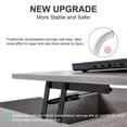 thumbnail image 6 of WEGFTDUOP 39" Wood Lift Top Coffee Table with Hidden Storage & Adjustable Storage Shelf, Convertible Dining Table for Living Room and Office, 6 of 8