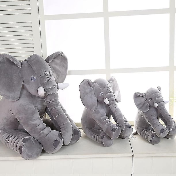 Almohada de peluche con forma de elefante de peluche, 50 x 60 cm