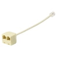 thumbnail image 1 of RJ11 6P4C Male to 2 Ports 6P4C Female Socket Phone Line Splitter Adapter, 1 of 7