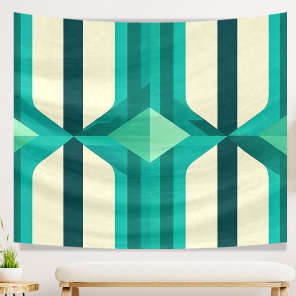 Scandinavian Boho Decorative Bedroom Tapestry Durable Boho Shapes Dynamism Living Room Tapestry - 51x59in Washable Beautiful Boho Large Tapestry - for Living Room Office College Dorm Deco