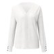 thumbnail image 3 of Gibobby Suéter casual mujer, Suéter casual de manga larga con cuello en V para mujer, estilo clásico(Blanco,XG), 3 of 5