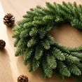 thumbnail image 4 of Miwamany Artificial Christmas Pine Wreath 18Inch, Full Realistic Needle Front Door Wreath, Indoor Outdoor Xmas Home Wall Window Decorative Garland, 4 of 7