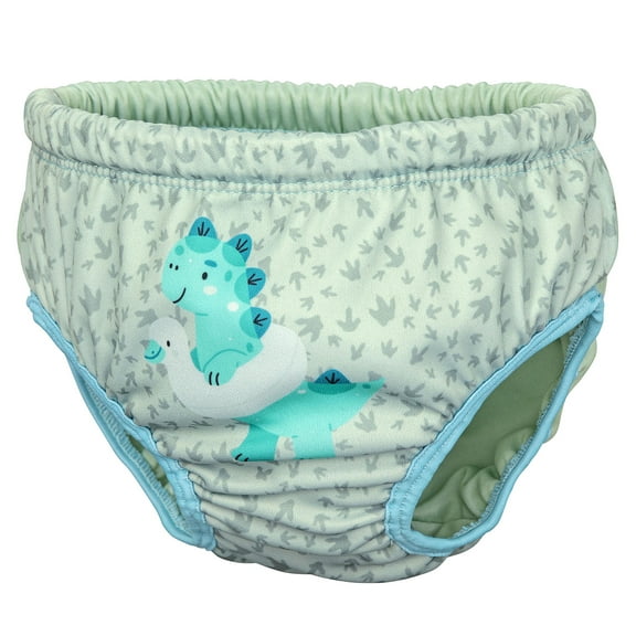 Puddle Jumper AquaStar Fabric Toddler Swim Diaper, Reusable, UPF 50 , Dinosaur, Ages 1 