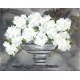 thumbnail image 2 of Norkus, Julie 18x15 White Modern Wood Framed Museum Art Print Titled - Snowball Hydrangeas I, 2 of 4