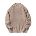 thumbnail image 2 of Dgankt Sweaters for Men Winter Thick Casual Fashion Solid Color Long Sleeved Round Neck Sweater,Size M-2XL, 2 of 4