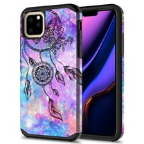 iPhone 11 Pro Max Case, Kaesar Slim Hybrid Dual Layer Shockproof Hard Cover Graphic Fashion Cute Colorful Silicone Skin Cover Armor Case for iPhone 11 Pro Max (Dream Catcher)